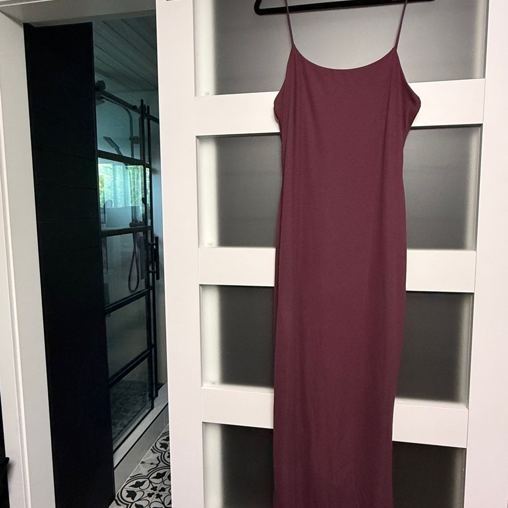 Elegant Plum Slip Dress